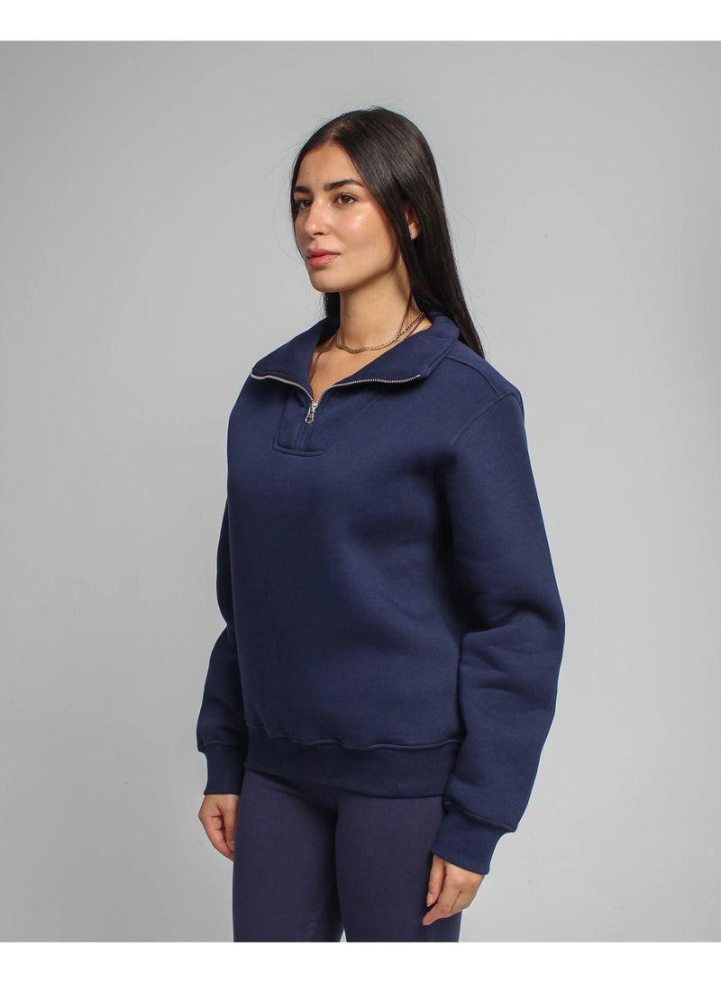 Basic Look Quarter zip Brushed Milton - Image 3